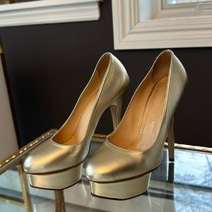 Charlotte Olympia Champagne Dolly Platform